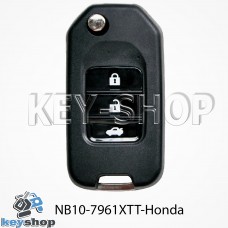 Ключ заготовка (NB10 - 7961 XTT - 2015 - New Honda) для программатора KEYDIY, KD-X2, KD Mini