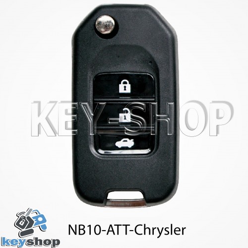 Ключ заготовка (NB10 - ATT - Chrysler) для программатора KEYDIY, KD-X2, KD Mini