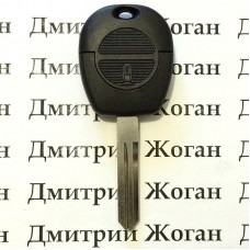 Ключ для Nissan (Ниссан) на 2 кнопки, с чипом ID60/434Mhz, лезвие NSN14