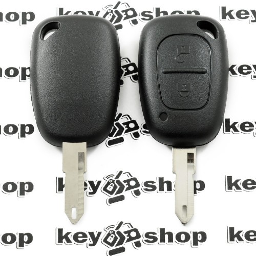 Корпус ключа для Nissan Primastar (Ниссан Примастар) 2 - кнопки, лезвие NE73