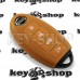         Чехол для смарт ключа Nissan (Ниссан), Rogue, Murano, Pathfinder, Sentra, Maxima, Versa, Altima, 3 + 1 кнопки, силиконовый, оранжевый