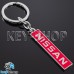 Металлический (Красный) брелок для авто ключей Nissan (Ниссан)