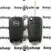          Корпус выкидного ключа для OPEL Astra Н, Zafira, Vectra C, Signum (Опель Астра Н, Зафира, Вектра C, Сигнум) 2 кнопки, лезвие HU100