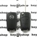      Корпус выкидного ключа для OPEL Astra Н, Zafira, Vectra C, Signum (Опель Астра Н, Зафира, Вектра C, Сигнум) 3 кнопки, лезвие HU100