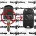     Корпус выкидного автоключа для Opel (Опель) ASTRA, OMEGA, VECTRA, 2 - кнопки, лезвие HU46P (под переделку)