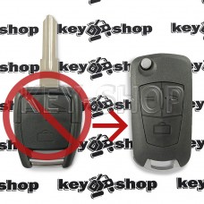   Корпус выкидного автоключа Opel (Опель) 3 кнопки, лезвие HU46P (под переделку)