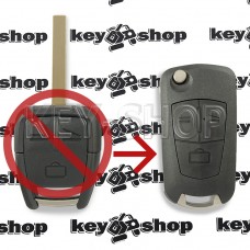 Корпус выкидного автоключа Opel (Опель) 3 кнопки, лезвие HU100 (под переделку)