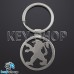 Металлический брелок для авто ключей Peugeot (Пежо)