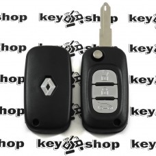 Корпус выкидного ключа для RENAULT (Рено) меган 3 кнопки, лезвие NE73