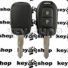 Ключ для Renault (Рено) 2 кнопки, (HITAG AES), лезвие VAC102, PCF7961M, 433MHz