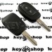 Ключ для Renault (Рено) 2 кнопки, (HITAG AES), лезвие VAC102, PCF7961M, 433MHz