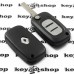 Корпус выкидного  ключа для RENAULT(Рено) кенго, флюенс, клио 3 кнопки, лезвие VA2