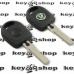 Корпус авто ключа под чип для SKODA (шкода) , лезвие HU66