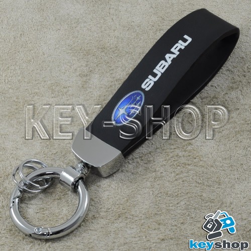 Каучуковый брелок с карабином для авто ключей Субару (Subaru)
