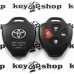       Корпус авто ключа для Toyota (Тойота) 3 + 1 кнопки , без лезвия (под установку родного)