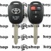       Корпус автоключа Toyota Camry, Corolla (Тойота Камри, Королла) 4 - кнопки