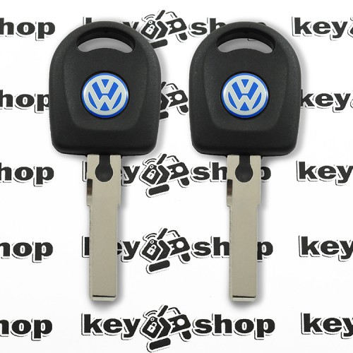 Автоключ Volkswagen (Фольксваген) с чипом ID48, лезвие HU66