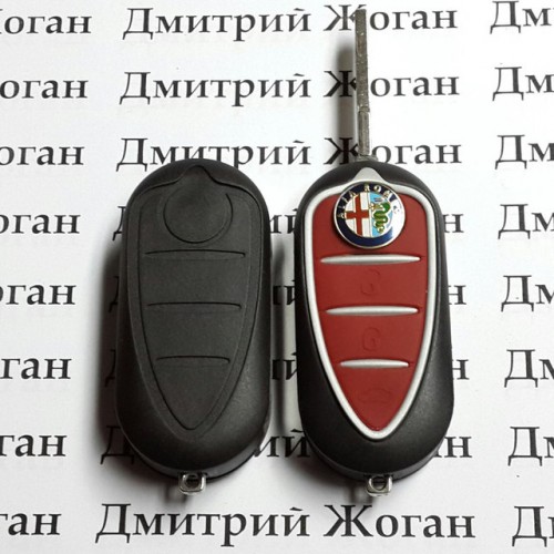 Оригинальный выкидной ключ для Alfa Romeo  Giulietta , Mito (Альфа Ромео) с чипом id46 (PCF7946) 433Mhz