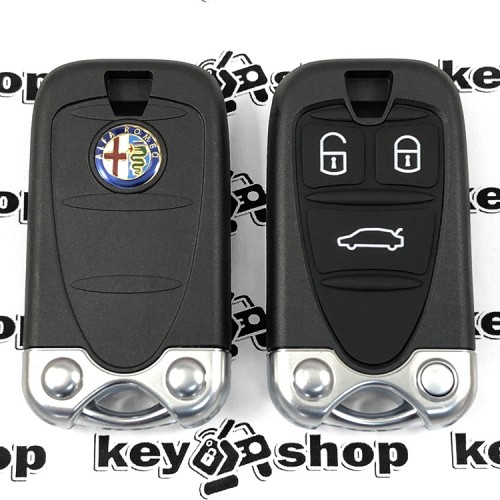Корпус смарт ключа для Alfa Romeo 159/ Brera / Spider (Альфа Ромео) 3 - кнопки