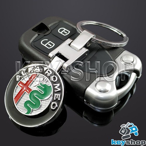 Металлический брелок для авто ключей Alfa Romeo (Альфа Ромео)
