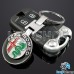 Металлический брелок для авто ключей Alfa Romeo (Альфа Ромео)
