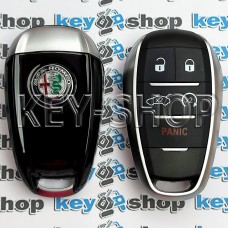 Корпус смарт ключа Alfa Romeo   Giulia/ Stelvio (Альфа Ромео) 4 + 1 кнопки (panic)  
