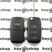 Выкидной ключ Audi (Ауди) A8, 3 кнопки, ID46, PCF7946 / 433MHz