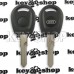 Корпус авто ключа под чип для AUDI (Ауди) лезвие HU49
