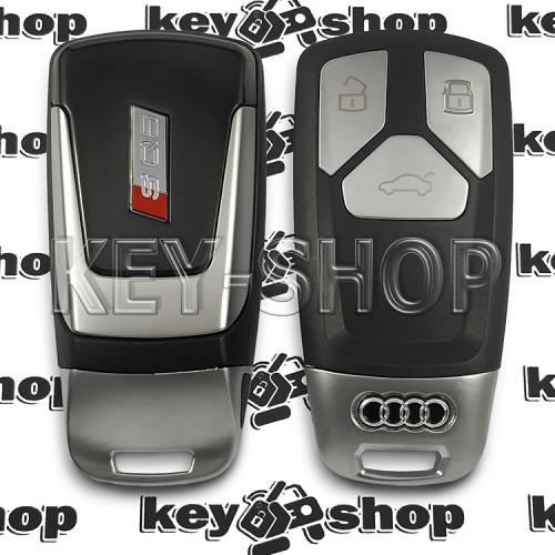 Корпус смарт ключа Audi SQ5 (Ауди CКу5) 3 - кнопки