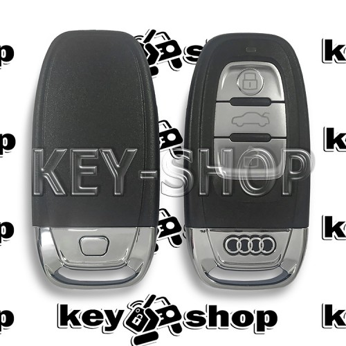 Корпус смарт ключа с отсеком и лезвием для Audi А3, А4, А5, А6, А7, А8, Q3, Q5, Q7 (Ауди) 3 - кнопки