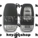 Корпус смарт ключа с отсеком и лезвием для Audi А3, А4, А5, А6, А7, А8, Q3, Q5, Q7 (Ауди) 3 - кнопки