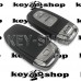 Корпус смарт ключа с отсеком и лезвием для Audi А3, А4, А5, А6, А7, А8, Q3, Q5, Q7 (Ауди) 3 - кнопки