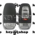    Корпус смарт ключа с отсеком и лезвием для Audi А3, А4, А5, А6, А7, А8, Q3, Q5, Q7 (Ауди) 3 + 1 кнопка