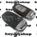    Корпус смарт ключа с отсеком и лезвием для Audi А3, А4, А5, А6, А7, А8, Q3, Q5, Q7 (Ауди) 3 + 1 кнопка