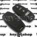       Чехол для смарт ключа Audi (Ауди) A6, A8, Q5, Q7, Q8 (черный, силиконовый) 3 кнопки