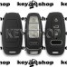      Чехол для смарт ключа Audi (Ауди) A6, A8, Q5, Q7, Q8 (черный, силиконовый) 3 кнопки