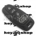      Чехол для смарт ключа Audi (Ауди) A6, A8, Q5, Q7, Q8 (черный, силиконовый) 3 кнопки