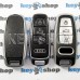 Чехол на смарт ключ Audi (Ауди), A6, A8, Q5, Q7, Q8, (полиуретановый, с тиснением под кожу) кнопки с защитой