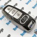Чехол на смарт ключ Audi (Ауди), A6, A8, Q5, Q7, Q8, (полиуретановый, с тиснением под кожу) кнопки с защитой