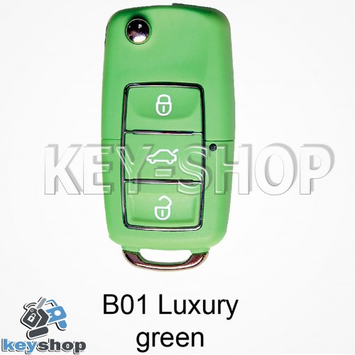 Ключ заготовка (B01 luxury green) для программатора KEYDIY, KD-X2, KD Mini