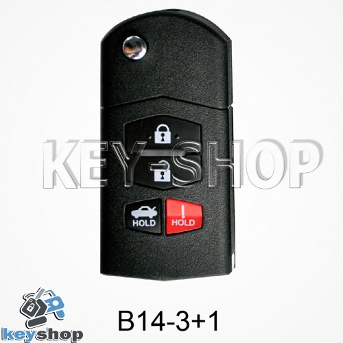 Ключ заготовка (B14 - 3 + 1) для программатора KEYDIY, KD-X2, KD Mini