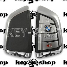 Смарт ключ BMW (БМВ) 3 + 1 кнопки, c чипом ID 49 / 868 Mhz