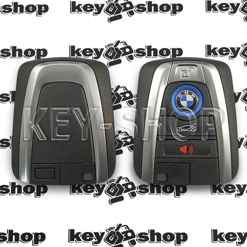 Корпус смарт ключа  BMW (БМВ) 3 + 1 кнопки, с лезвием