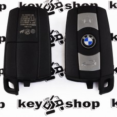 Корпус смарт ключа для BMW Е60, Е65, Е70, Е87, Е90, Х1, Х5, Х6 (БМВ) 3 - кнопки с отсеком для батарейки, без лезвия