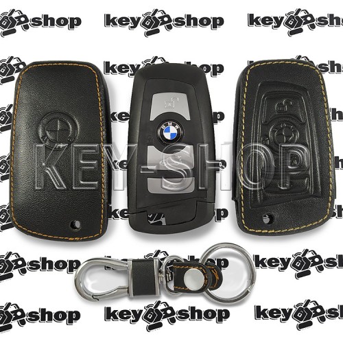  Чехол (кожаный) для смарт ключа BMW (БМВ) 4 кнопки