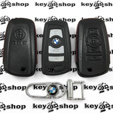  Чехол (кожаный) для смарт ключа BMW (БМВ) 4 кнопки