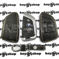 Чехол (кожаный) для смарт ключа BMW (БМВ) 3 кнопки