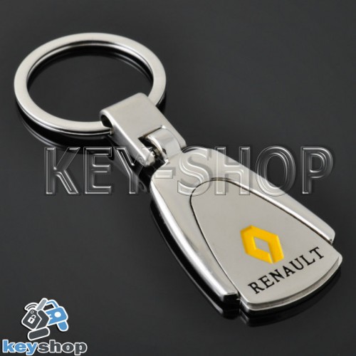 Металлический брелок для авто ключей Renault (Рено)