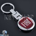 Металлический брелок для авто ключей Fiat (Фиат)