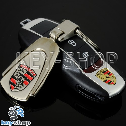 Металлический брелок для авто ключей PORSCHE (Порше)